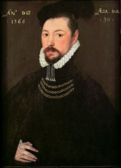 Sir Edmund Huddleston (1536-1606) autorstwa English School