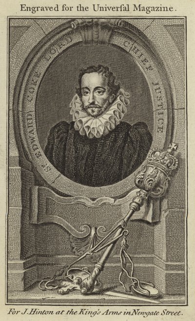 Sir Edward Coke, Lord Naczelny Sędzia autorstwa English School
