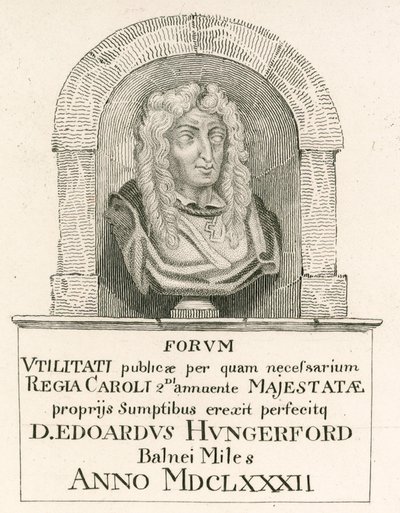 Sir Edward Hungerford, który został mianowany Rycerzem Łaźni podczas koronacji króla Karola II autorstwa English School