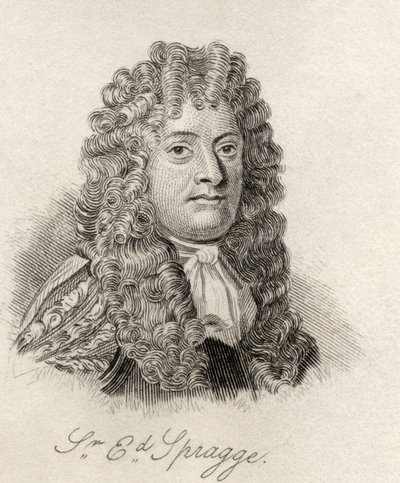 Sir Edward Spragge, z „Słownika historycznego Krabba”, opublikowanego w 1825 r. autorstwa English School