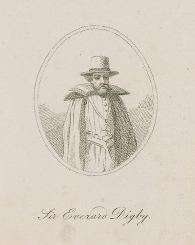 Sir Everard Digby, członek Gunpowder Plot autorstwa English School
