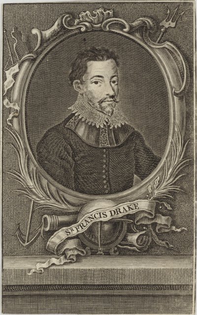 Sir Francis Drake autorstwa English School