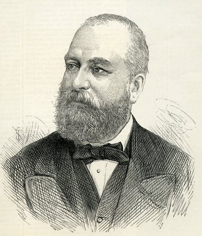 Sir Francis Philip Cunliffe-Owen (1828-94) z The Illustrated London News 8 listopada 1873 autorstwa English School