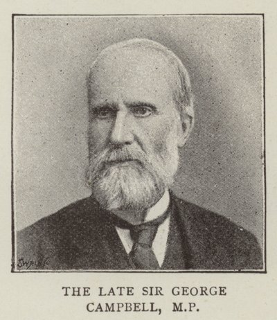 Sir George Campbell (Grawerowanie) autorstwa English School