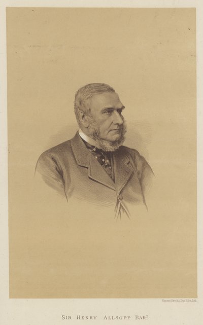 Sir Henry Allsopp, baronet (litografia) autorstwa English School