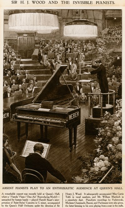 Sir Henry Wood i niewidzialni pianiści autorstwa English School