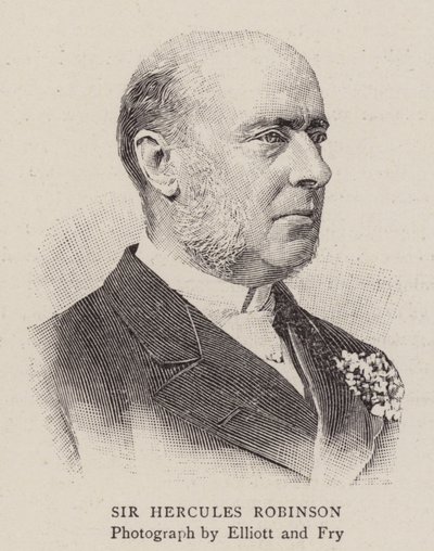 Sir Hercules Robinson (Grawerowanie) autorstwa English School