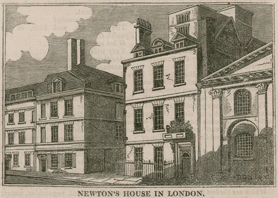 Sir Isaac Newtons House, St Martins Street, Leicester Square Londyn autorstwa English School
