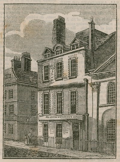 Sir Isaac Newtons House, St Martins Street, Leicester Square Londyn autorstwa English School