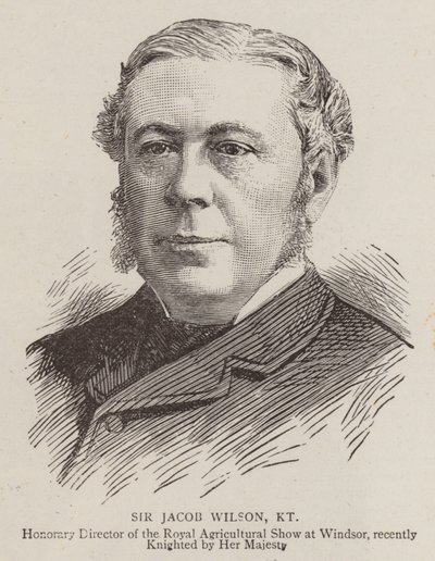 Sir Jacob Wilson, KT (grawerunek) autorstwa English School