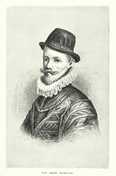 Sir John Hawkins (Grawerowanie) autorstwa English School