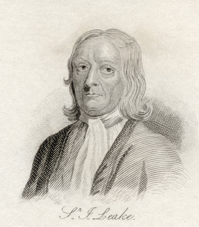 Sir John Leake, z „Słownika historycznego Krabba”, opublikowanego w 1825 r. autorstwa English School