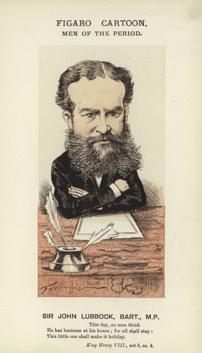 Sir John Lubbock, angielski polityk autorstwa English School