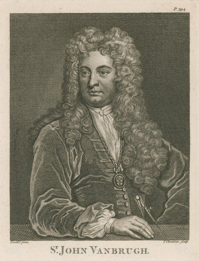 Sir John Vanbrugh, architekt i dramaturg autorstwa English School