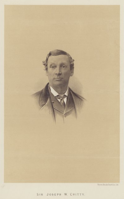 Sir Joseph W. Chitty (lito) autorstwa English School
