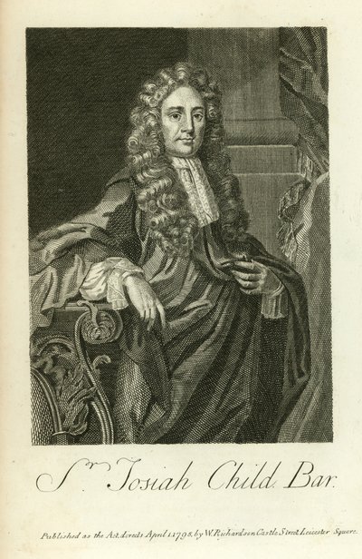 Sir Josiah Dziecko autorstwa English School