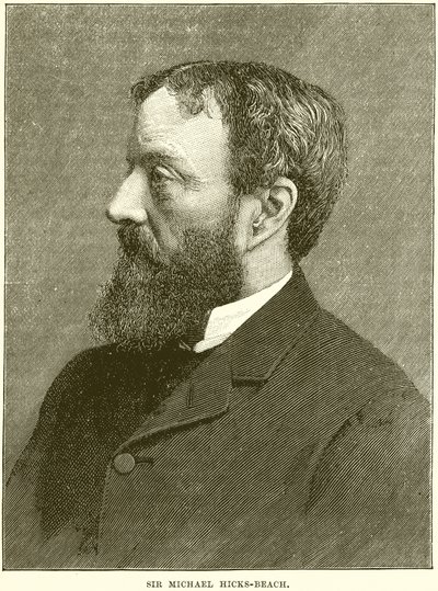 Sir Michael Hicks-Beach autorstwa English School