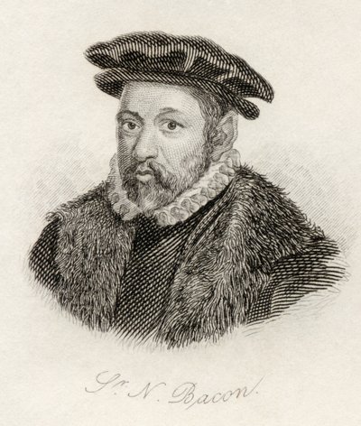 Sir Nicholas Bacon, ze „Słownika historycznego Krabba”, opublikowanego w 1825 r. autorstwa English School