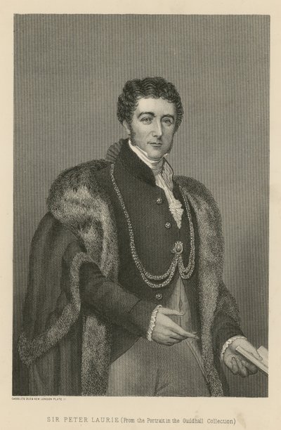 Sir Peter Laurie, burmistrz Londynu autorstwa English School