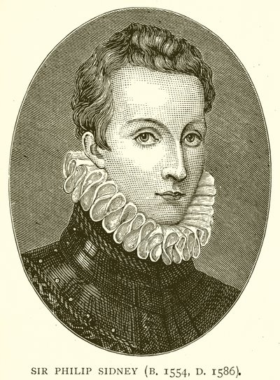 Sir Philip Sidney (ur. 1554, ur. 1586) autorstwa English School