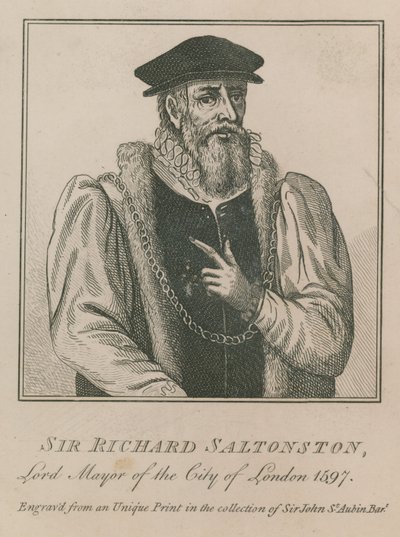 Sir Richard Saltonston, burmistrz Londynu 1597 autorstwa English School