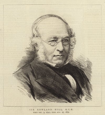 Sir Rowland Hill, KCB (grawerowanie) autorstwa English School