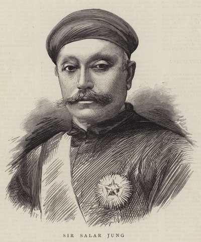 Sir Salar Jung (grafika) autorstwa English School