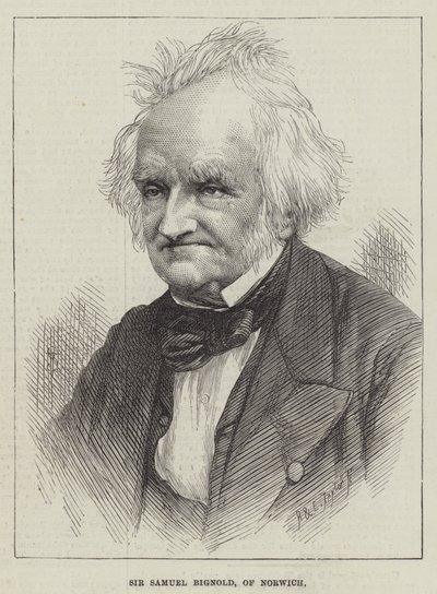 Sir Samuel Bignold z Norwich (rycina) autorstwa English School