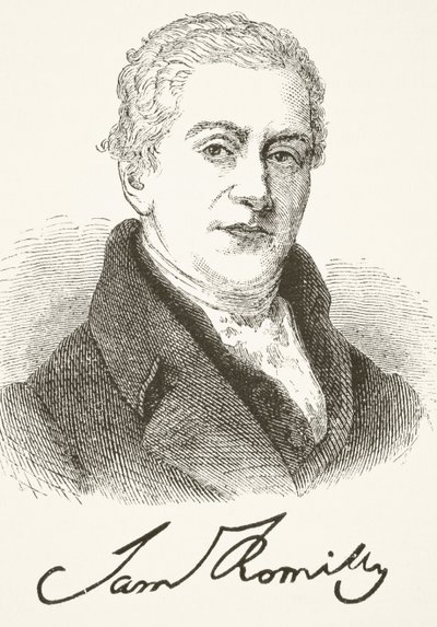 Sir Samuel Romilly, z „The National and Domestic History of England” Williama Hickmana Smitha Aubreya (1858-1916) opublikowanego w Londynie ok. 1890 r. autorstwa English School
