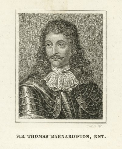Sir Thomas Barnadiston (grafika) autorstwa English School
