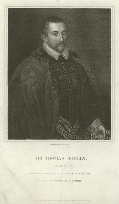 Sir Thomas Bodley, angielski dyplomata i uczony autorstwa English School