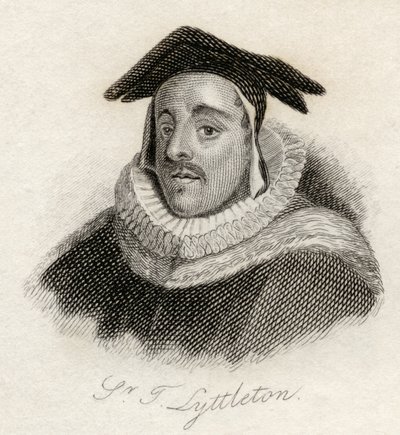 Sir Thomas de Littleton, z „Słownika historycznego Krabba”, opublikowanego w 1825 r. autorstwa English School