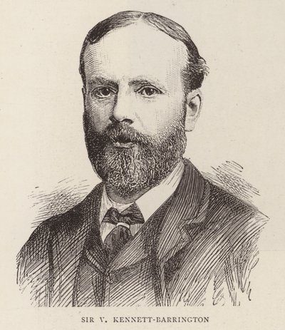 Sir V Kennett-Barrington (rycina) autorstwa English School
