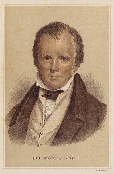 Sir Walter Scott (kolor lito) autorstwa English School