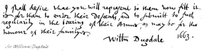 Sir William Dugdale autorstwa English School