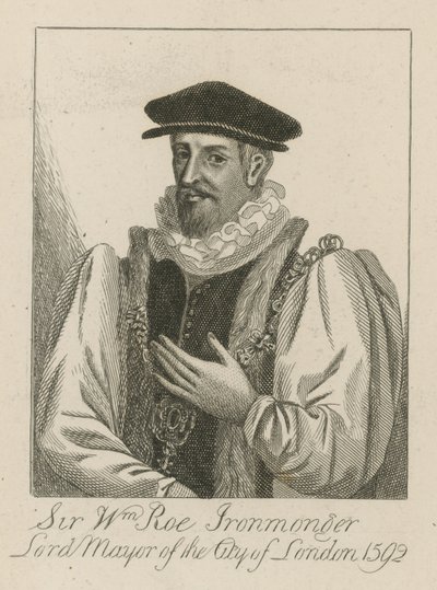 Sir William Roe, Ironmonger, burmistrz Londynu w 1592 r autorstwa English School
