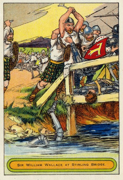 Sir William Wallace przy moście Stirling autorstwa English School