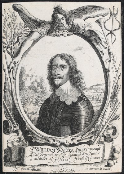 „Sir William Waller, Rycerz sierżant generał-major z armii Parlamentu i członek Waszej Wysokości. Izba Gmin” autorstwa English School