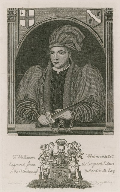 Sir William Walworth, burmistrz Londynu, 1370 r autorstwa English School