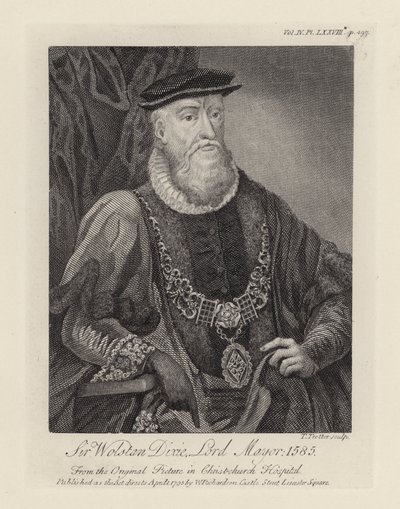 Sir Wolstan Dixie (grafika) autorstwa English School