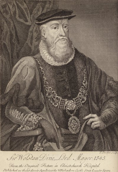 Sir Wolstan Dixie, burmistrz autorstwa English School