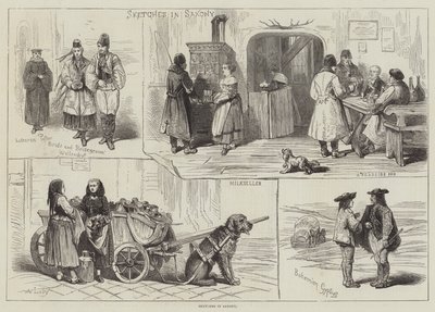 Szkice w Saksonii (grafika) autorstwa English School