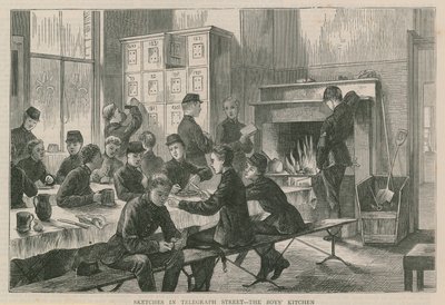 Szkice na ulicy telegraficznej - kuchnia chłopców autorstwa English School