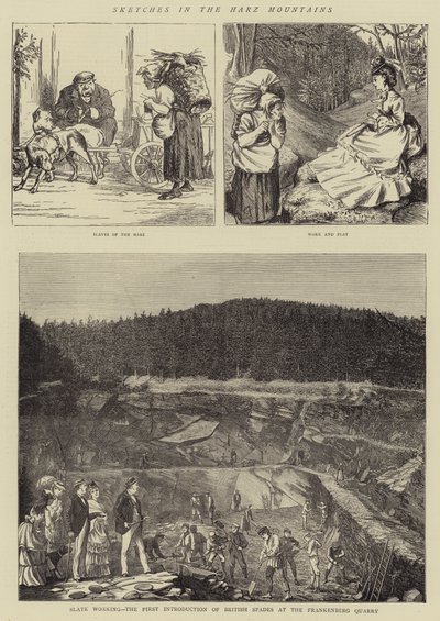 Szkice w Górach Harz (grafika) autorstwa English School