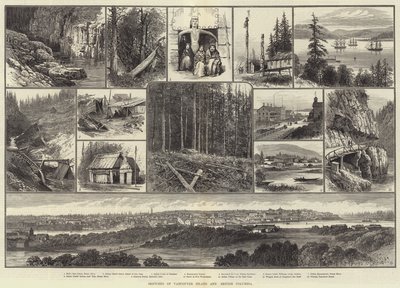 Szkice wyspy Vancouver i Kolumbii Brytyjskiej autorstwa English School