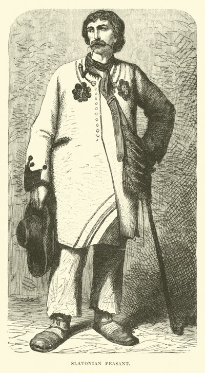 Chłop slawoński (rycina) autorstwa English School