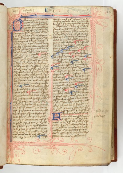 Sloane 280, f.9r Przedmowa „Rosa Angelica”, John Gaddesden autorstwa English School