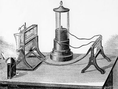 Soemmerings Perfected Telegraph, 1883 autorstwa English School