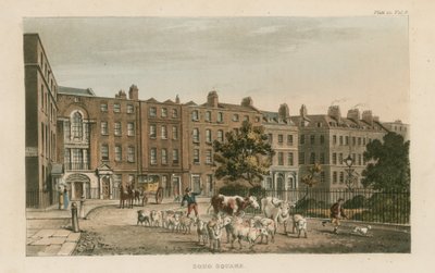 Soho Square, patrząc na zachód autorstwa English School