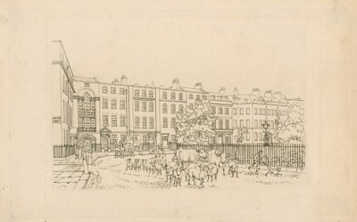 Soho Square, patrząc na zachód autorstwa English School